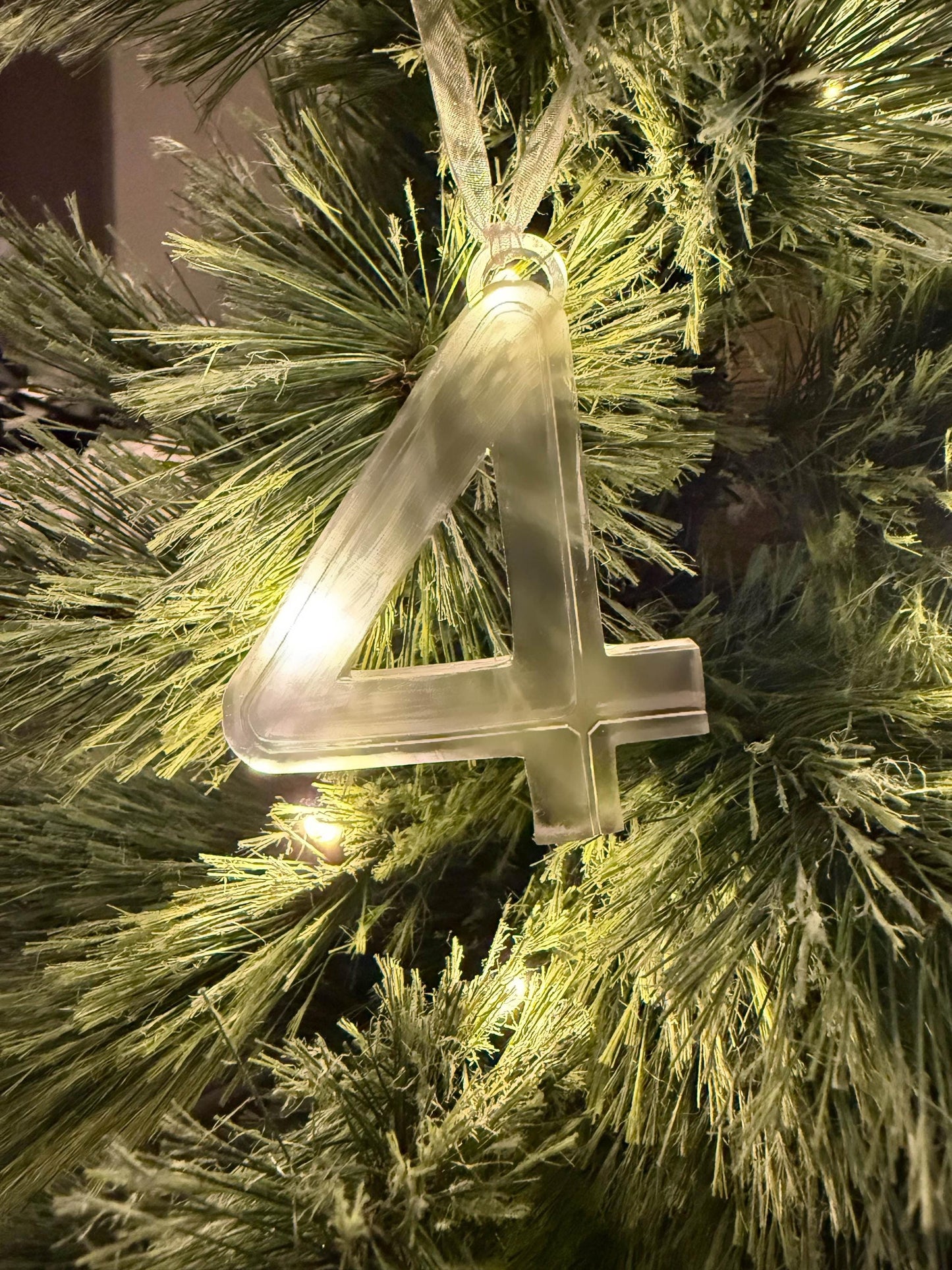 Fantastic Four Ornament - Clear 3D resin printed - Marvel