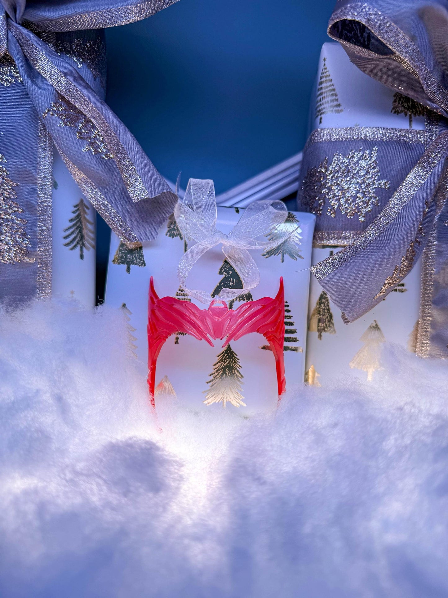 Wanda Crown Ornament  - Red Translucent 3D resin printed - MCU Scarlet Witch