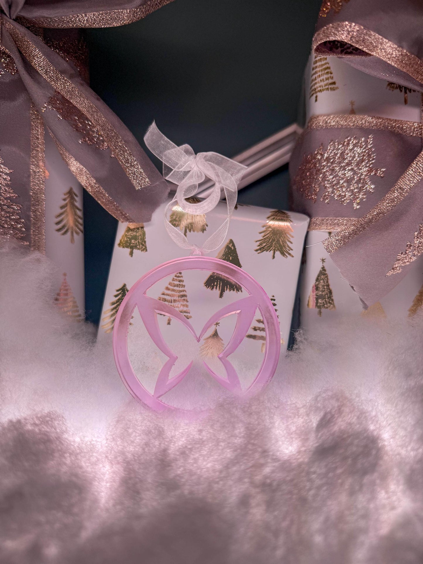 Psylocke Ornament - Clear purple 3D resin printed - Marvel Rivals - Video Game Ornament